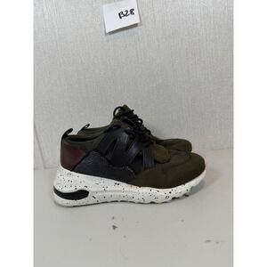 Time &True Women's Size 7.5 Multicolor Memory Foam Wedge Heel Sneakers Shoes